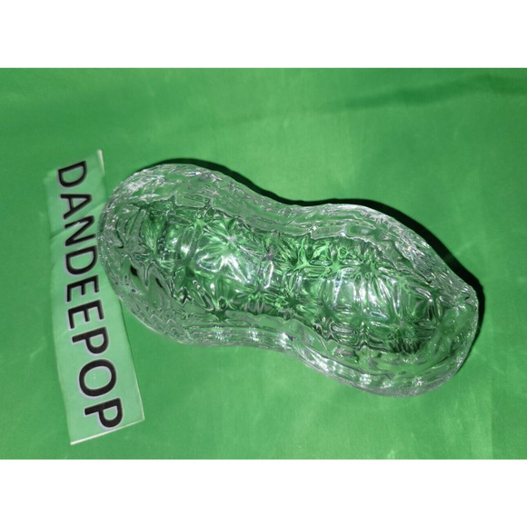 Vintage 3D Crystal Covered Peanut Container Serenade Candy Dish Godinger - Picture 2 of 5